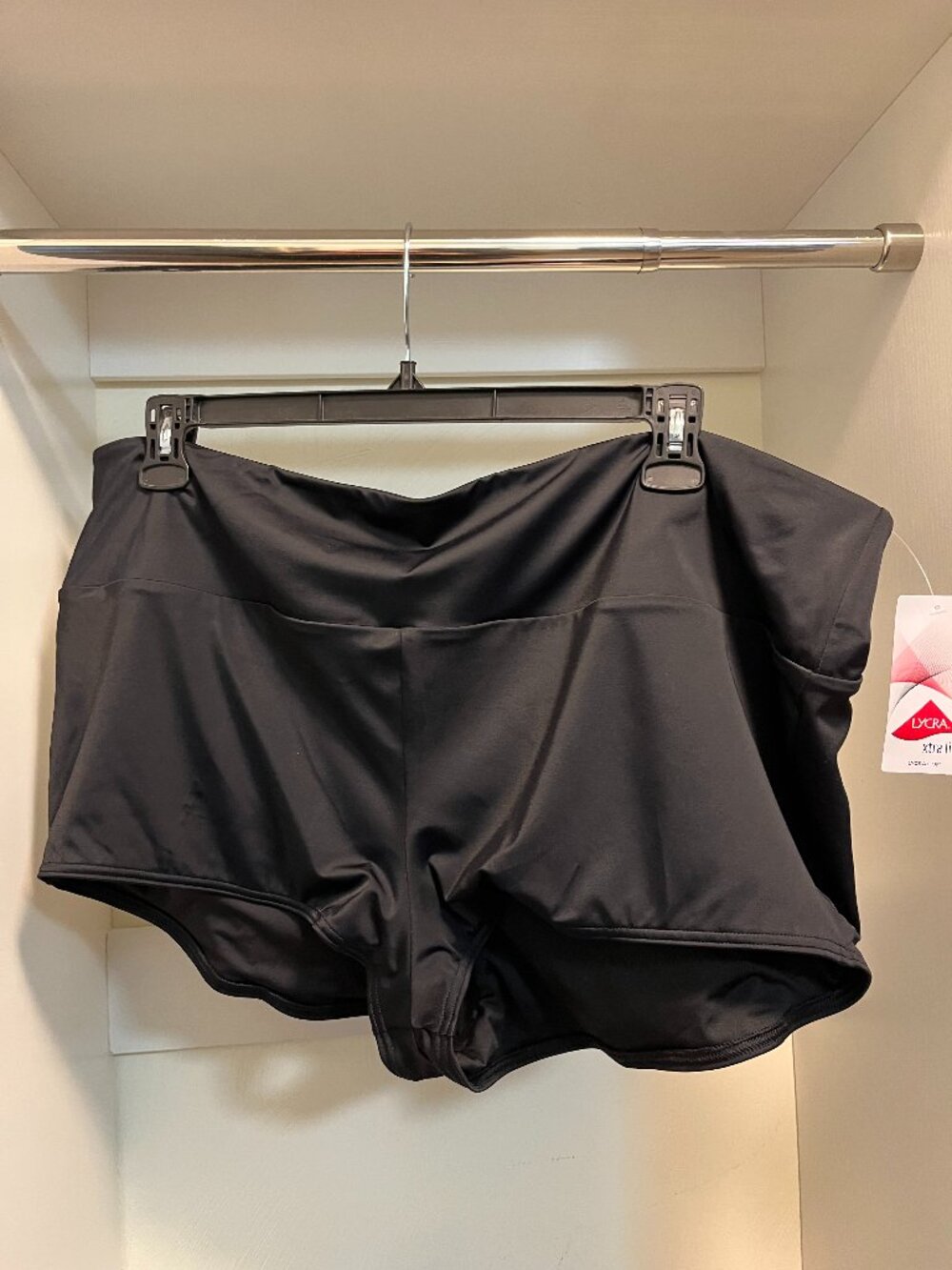 Lands'End Women's Plus Size Tugless High Waisted Swim Short Size 24W